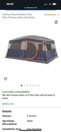 8 Person tent 