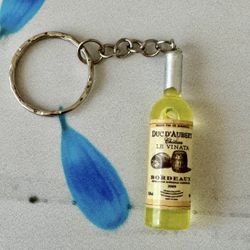 Mini Wine Bottle Keychain 