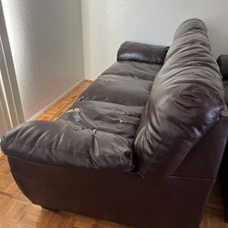Long Brown Couch 