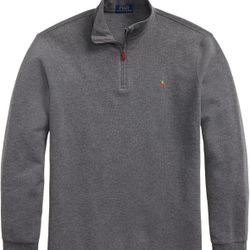 POLO RALPH LAUREN ribbed pullover mens  Large dark grey