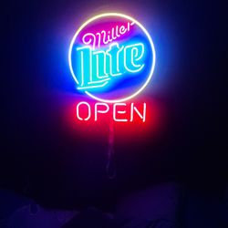 Vintage Miller Light Neon Gas Light
