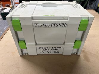 Festool DTS400 RTS400 Sanders and Supplies