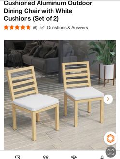 Brand new Tk classics chairs with cushions