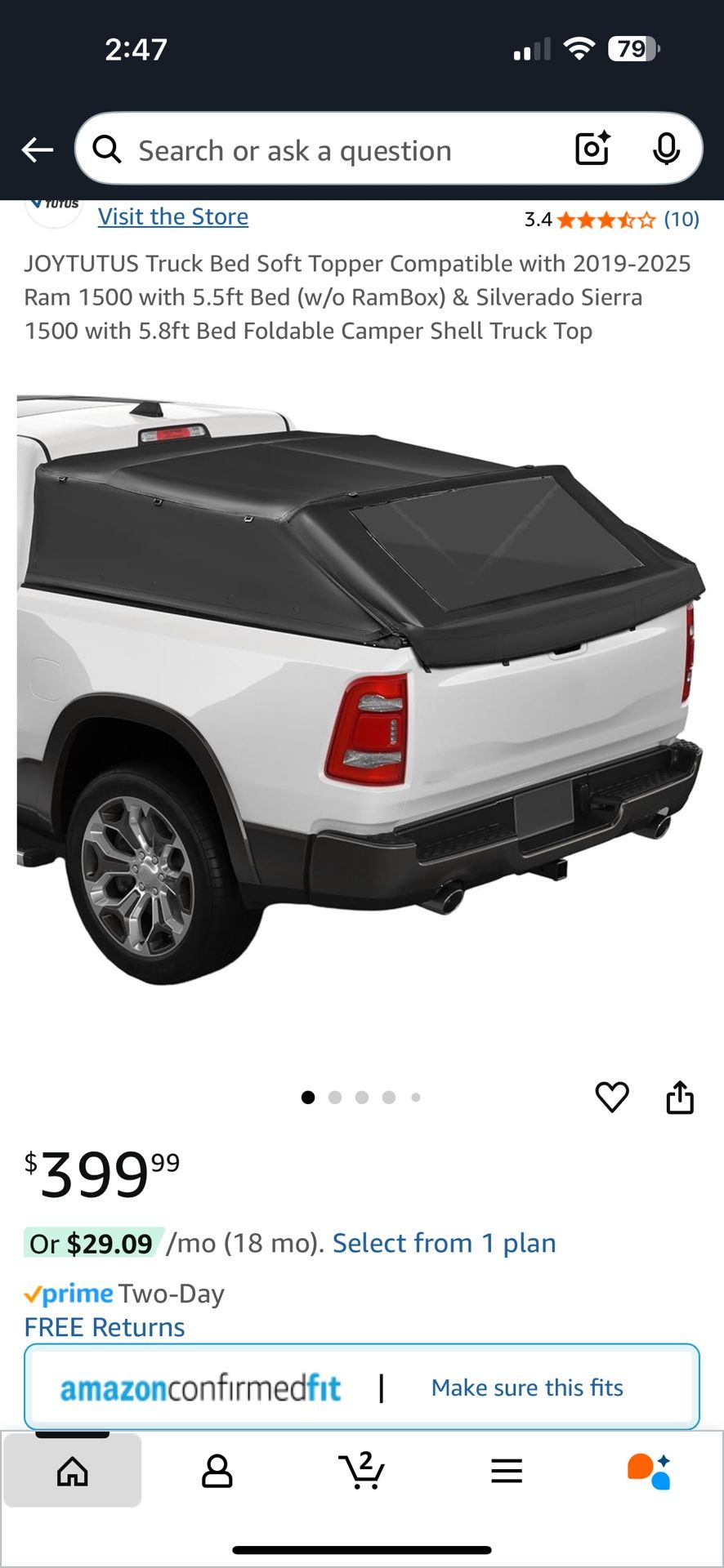 Foldable Camper with 2019-2025 Ram/Silverado/Sierra