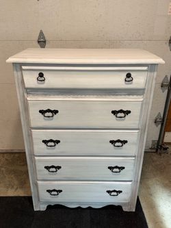 Refinished white dresser