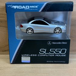 Collectible Mercedes Benz SL550 Silver 2.4GHz Wireless Optical Scroll Mouse