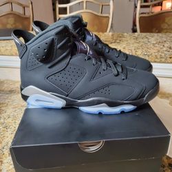 AIR JORDAN 6 RETRO BLK METALLIC Size 9.5 MEN