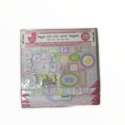 Scrapbook Pages Kit Colorbok Baby Book Girl Boy Over 100 Pieces Shower Book