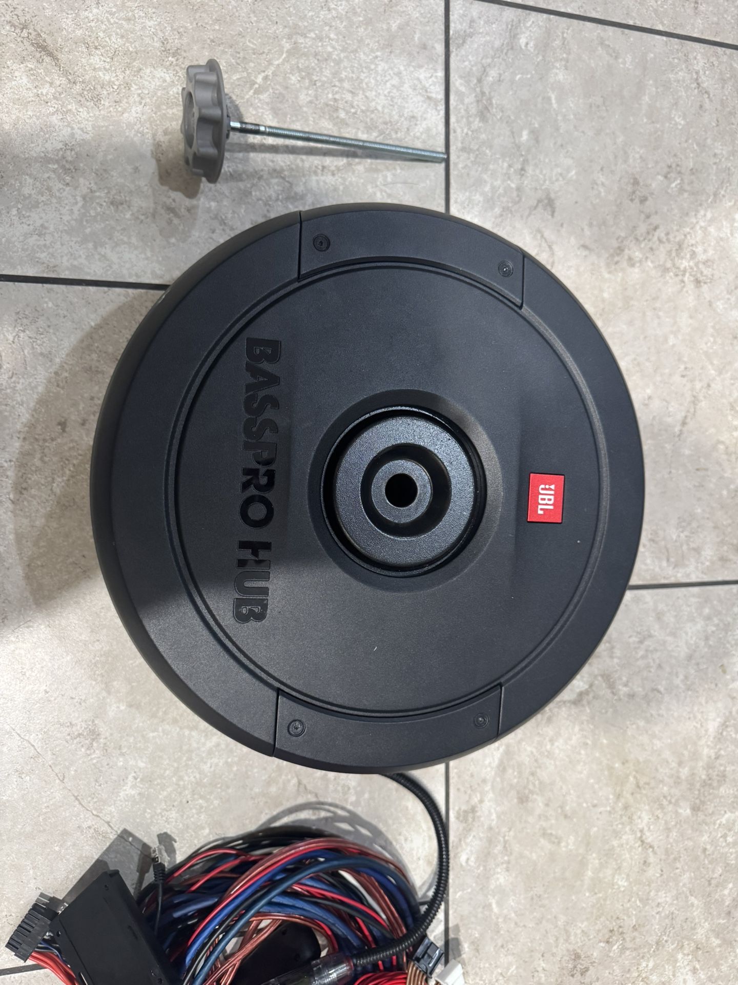 JBL Bass Pro Hub 11” Car Spare Tire Subwoofer With Wiring Harness