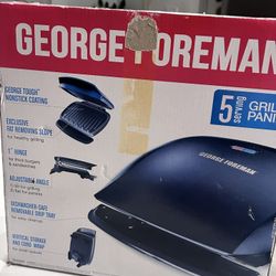 George Foreman 5-Serving Grill & Panini Press – Works Great