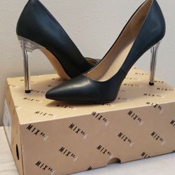 Mix NO. 6 Danyah Pump Faux Leather Black High Heel