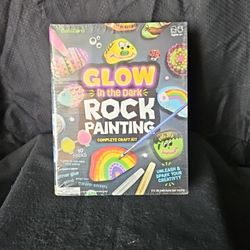 Dan & Darci Glow In The Dark Rock Painting Complete Craft Kit Factory Sealed 