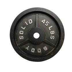 Used Body-Solid 45lb Olympic Plate Weight Freeweight  
