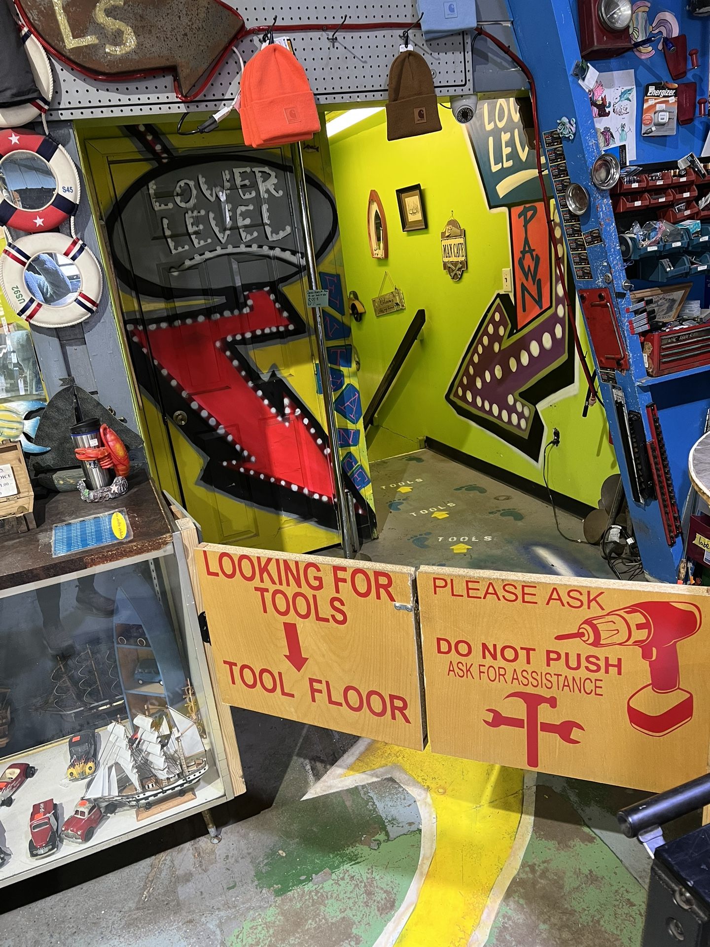 TOOLS ALL TYPE OF TOOLS ENTIRE LOWER LEVEL FILLED JAWS TRADING POST IN NEW BRITAIN CT
