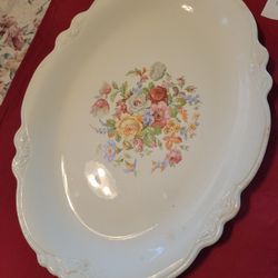 Vintage Homer Laughlin Virginia Rose Platter 