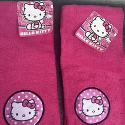 Hello Kitty Hot Pink Hand Towel Set…