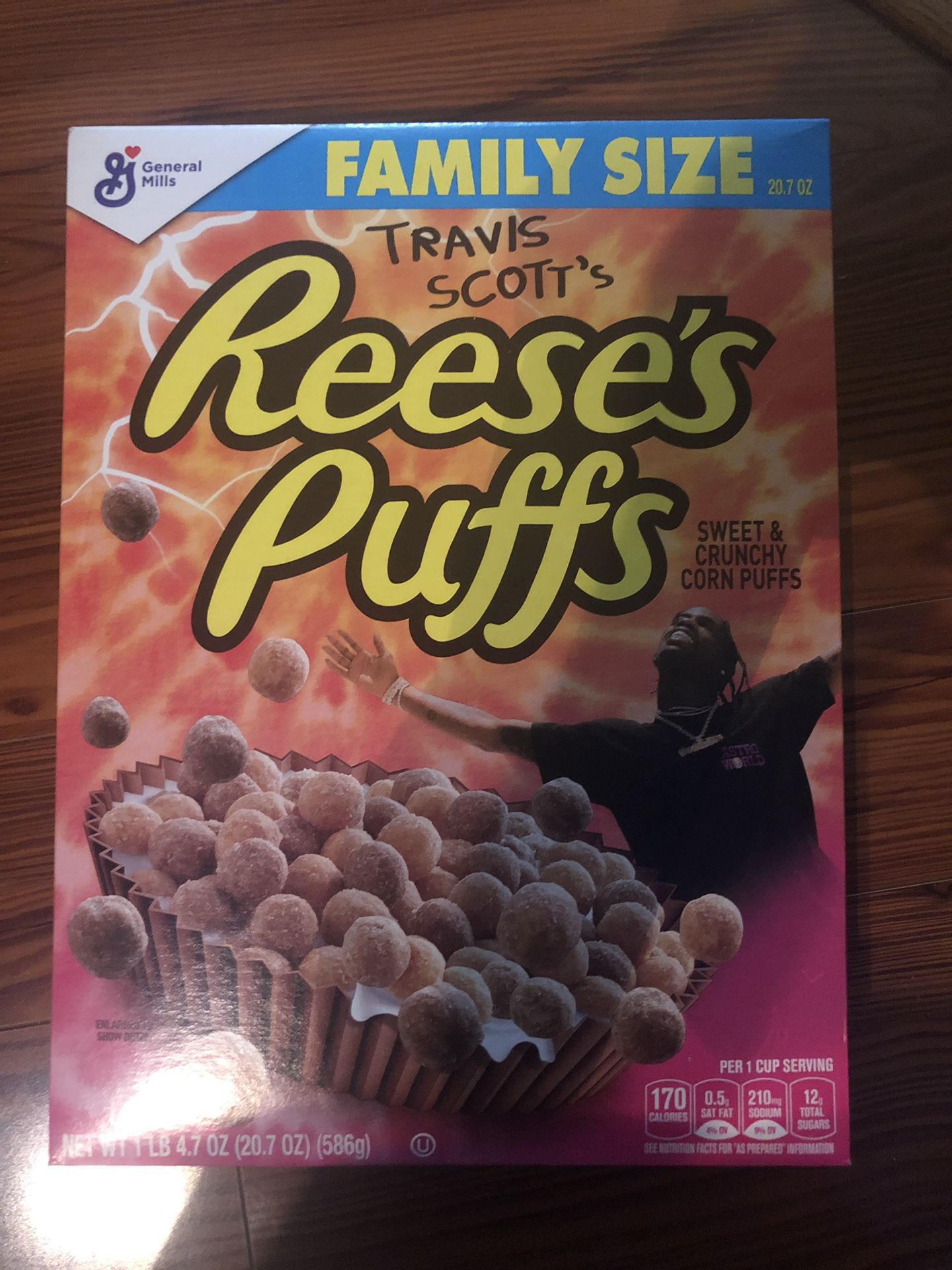 Travis Scott Reese’s Puffs Cereal Family Size Cactus Jack