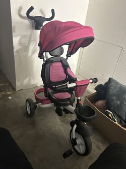 Pink Baby Stroller
