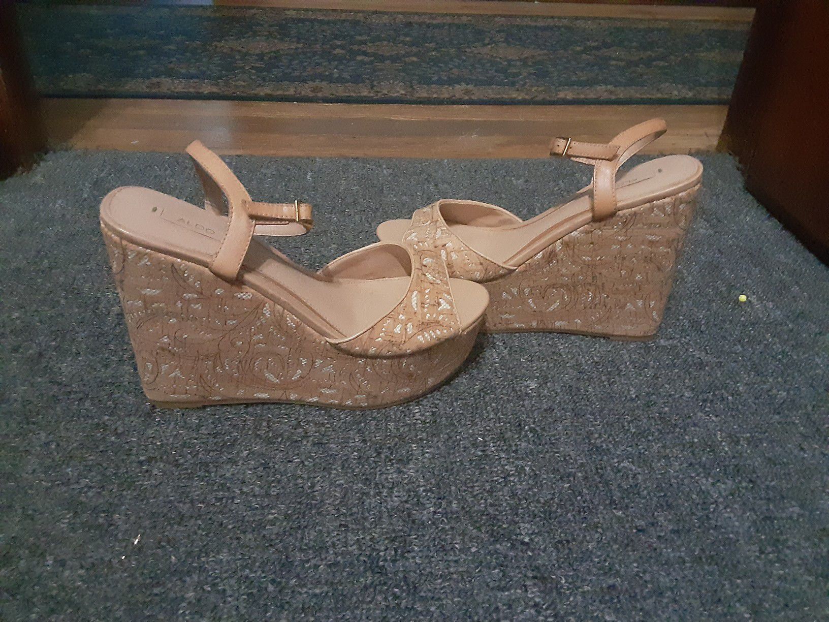 Wedge heels size 7. 5
