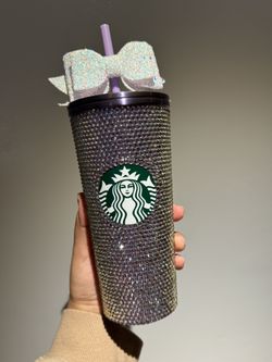Starbucks Purple Rhinestone Tumbler