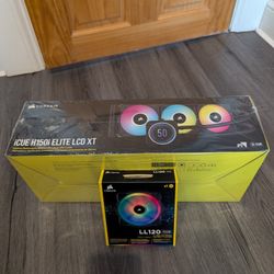 SEALED Corsair iCUE H150i Elite LCD XT AIO Liquid CPU Cooler w/ 1x LL120 RGB Fan