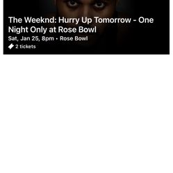 The Weeknd Tickets