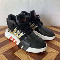 Adidas Originals EQT Basketball ADV V2 Black Gold Shoes Women Size 5.5 FW5348