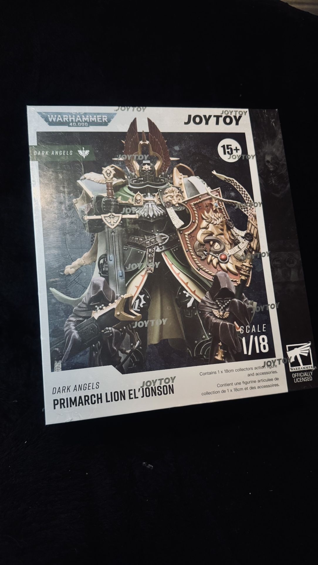 JoyToy Warhammer 40K – Dark Angels Primarch Lion El’Jonson 1/18 | New Sealed