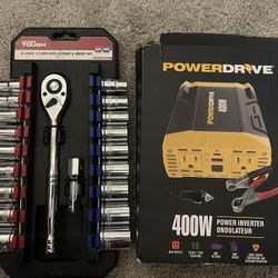 Brand New Socket Set And Power Inverter 