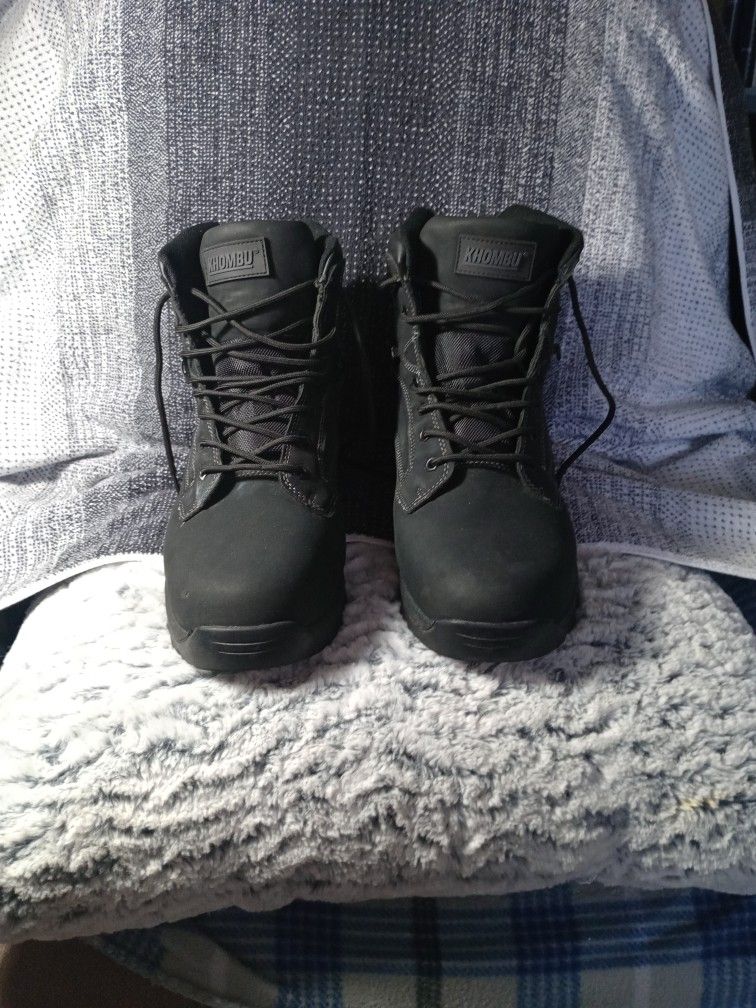 Khombu Boots Steel Toe Size 12 Wide Black