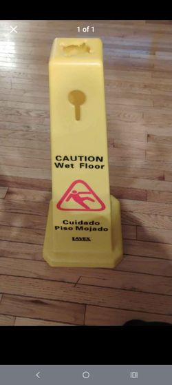 Lavex Caution Wet Floor Safety Cone