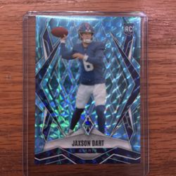 NFL 2025 Blue Pyramid Prizm Rookie Card Jaxson Dart