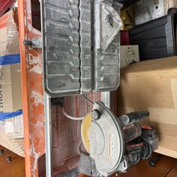 9-Amp 7 in. Blade Corded Wet Tile Saw with Stand