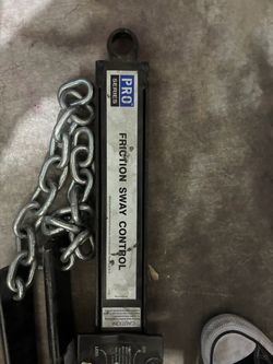 Pro series friction sway control bar for trailer hitch