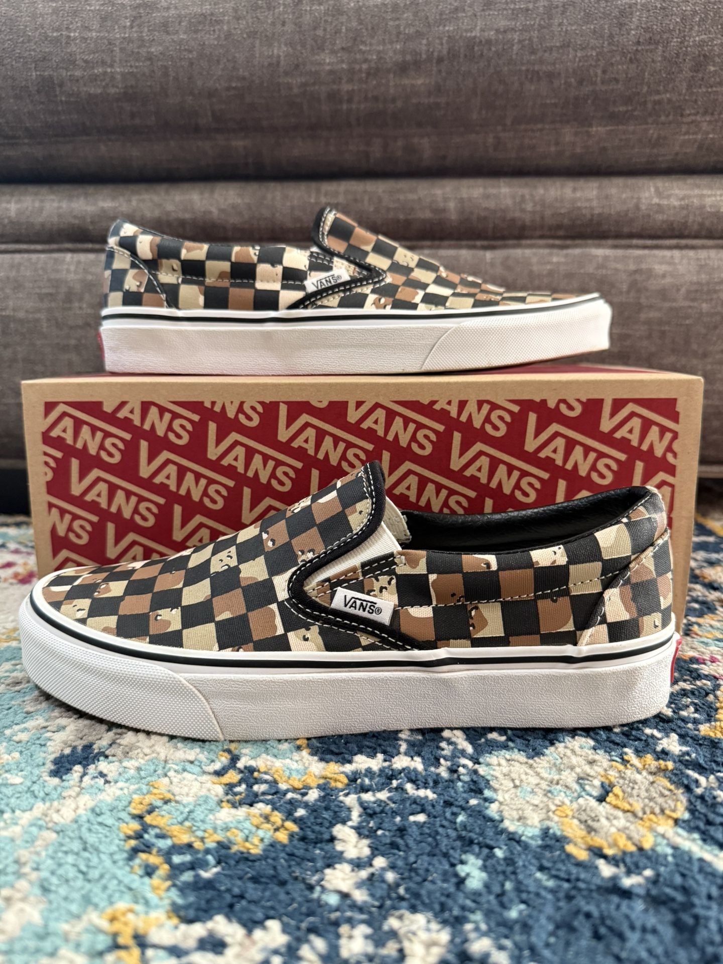 Vans Classic Slip-On Checkerboard “Desert Camo”