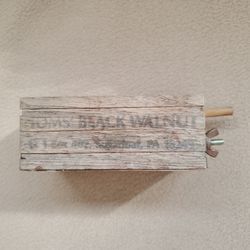 Vintage handmade black walnut press