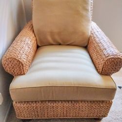Ethan Allen Wicker Chair 200 OBO