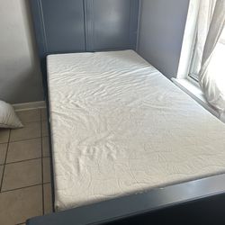 Twin Bed Frame, Mattress And Spring Box Set 