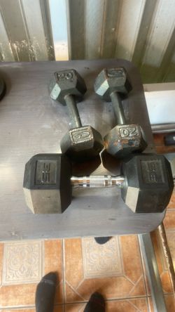 2x 20 lb 1x 35 lb Dumbbell