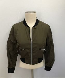 Forever 21 crop Bomber jacket