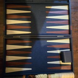 Gently Used Back Gammon Board Game Set
