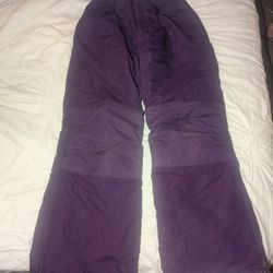 Purple Girls Snow Pants