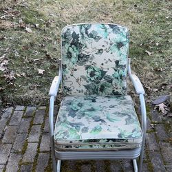 Vintage 1950s Bunting Co. Aluminum Porch Chair — Mid-Century Collectible