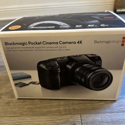 Black Magic Pocket Camara 4k