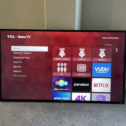 43" Smart Tv 4k (Free Delivery)