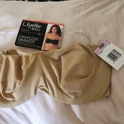 Lilyette By BALI strapless BRA Nude 36D