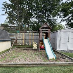 FREE Kids Wooden Play-set with Swings And slide.