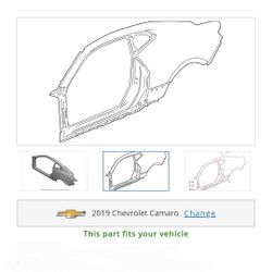 Driver side quarter panel