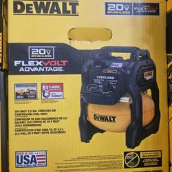 Dewalt 20v Max Flex Volt 2.5 Gal Cordless Air Compressor Tool Only 