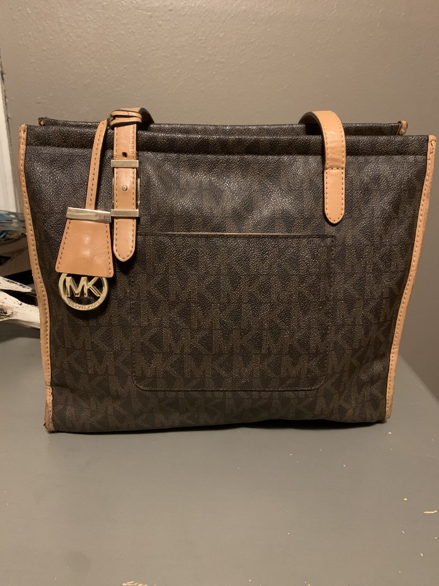 Michael Kors brown satchel purse